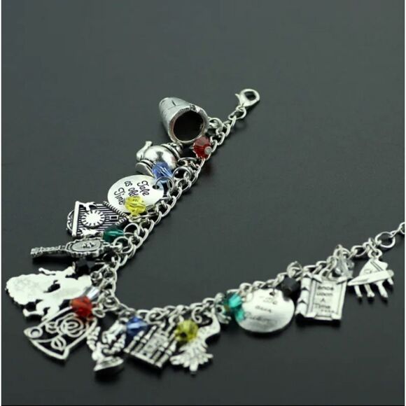 Disney Vintage Belle Beauty and the Beast  Charms Bracelet - Picture 5 of 6